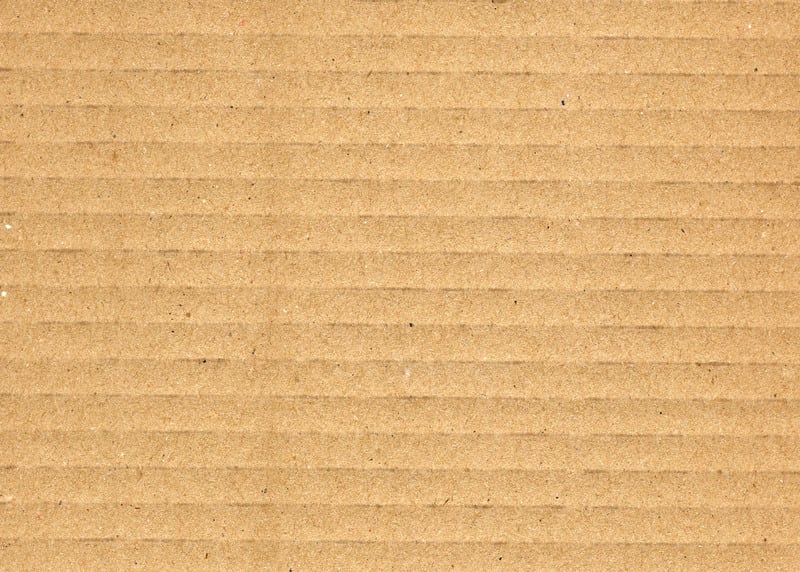 Brown Corrugated Cardboard Texture Background